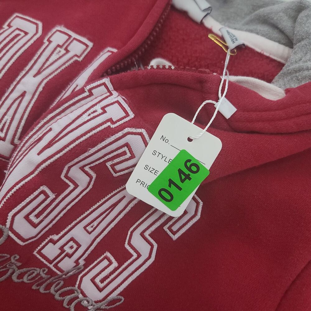 Champion University of Arkansas Razorbacks women fullzip hoodie red Size Medium - Picture 9 of 12